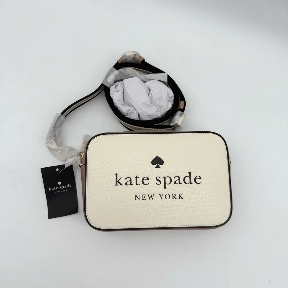 Kate Spade Oh Snap Colorblock Mini Camera Bag Toasted Hazelnut Multi